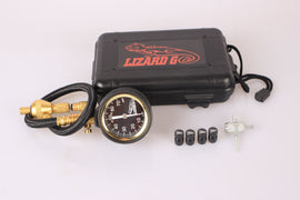 LIZARD GO Tire Deflator 0-70 PSI Tire Pressure Gauge Repid Air Down Offroad kit Aluminum Black Caps Valve Core Repair Tool for Off Road Tires (Black)