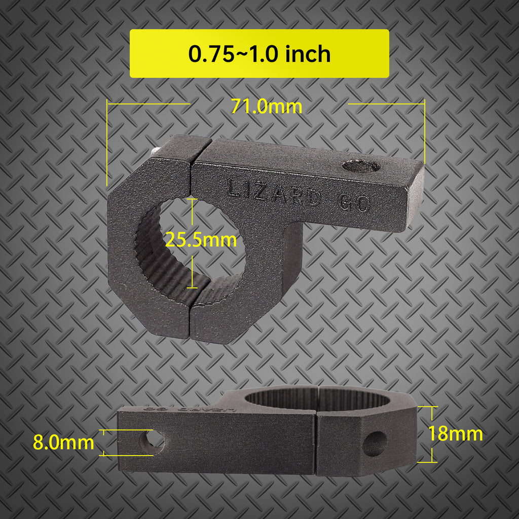 0.75 inch 0.875 inch 1.0 inch Tubing Clamps-2Pakc Tubing 3/4" 7/8" 1"  Mounting Bracket Available Diameter Bar (0.75~1.0" Clamp)