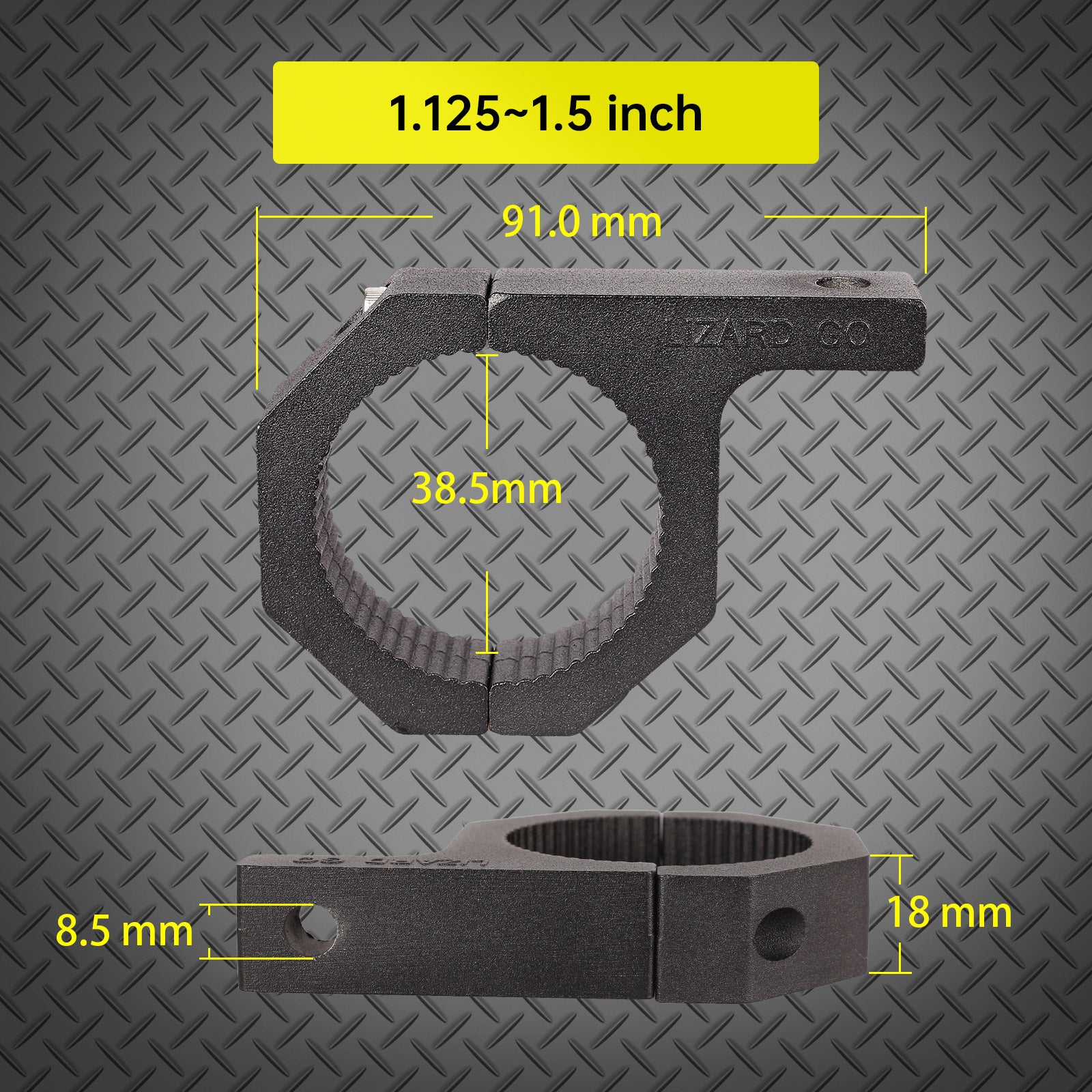1.125 inch 1.25 inch 1.5 inch Tube Clamps - 4Pack,Bar Clamp Roll