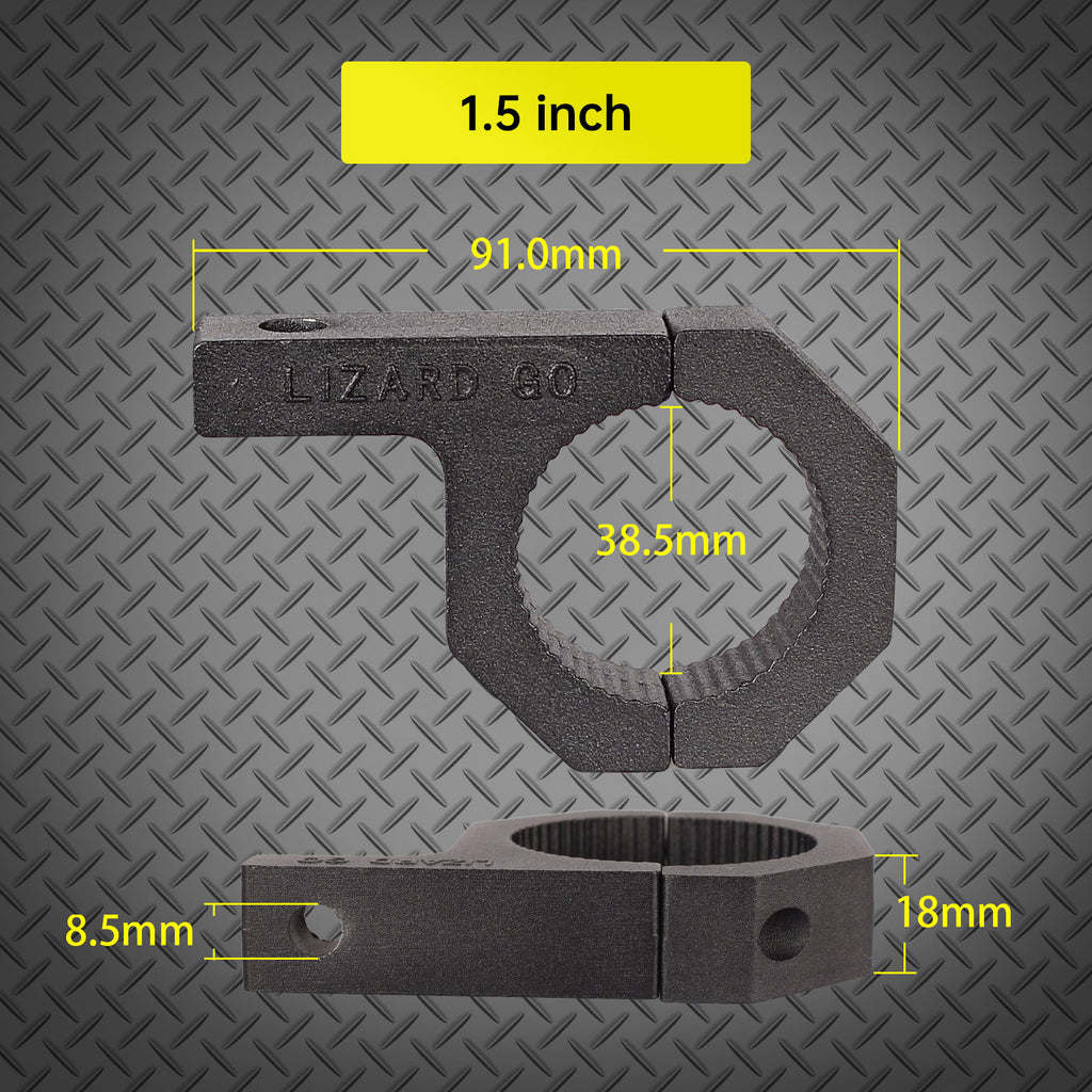 1.5inch Tube Clamps Mounting Bracket for Bar Diameter 1-1/2" roll cage clamps for light bar(2Pack) (1.5")