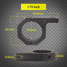 Cargar imagen en el visor de la galería, 1.75 inch Roll Bar Clamps Mounting Bracket for Bar Diameter 1-3/4&quot; (4Pack)