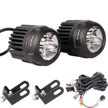 Cargar imagen en el visor de la galería, Round LED Light with Wiring Harness Kit-2Pack,80Watt 3Inch LED Spot Light for Trucks Atv Utv Motorcycle Fog ligths (80W Spot - Round 3inch)