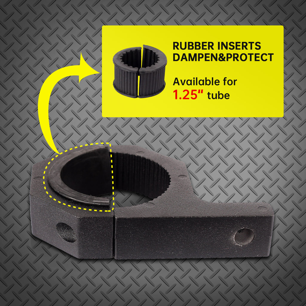 1.25 inch Bar Clamps Light Mounting Bracket for Round Bar Diameter 1-1/2 inch (2Pack) (1.25")