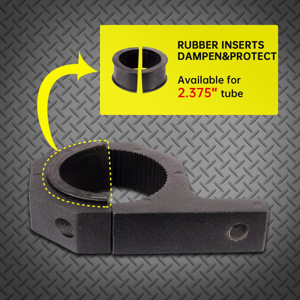 2.375inch Bar Clamps Tube Mounting Bracket for Bar Diameter 2-3/8" Tube Mounting(2Pack) (2.375)