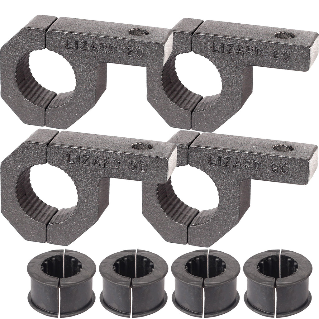 0.75 inch Tube Clamps Bar Clamp 0.75"Mounting Bracket for Diameter 3/4" Bar (4Pack)