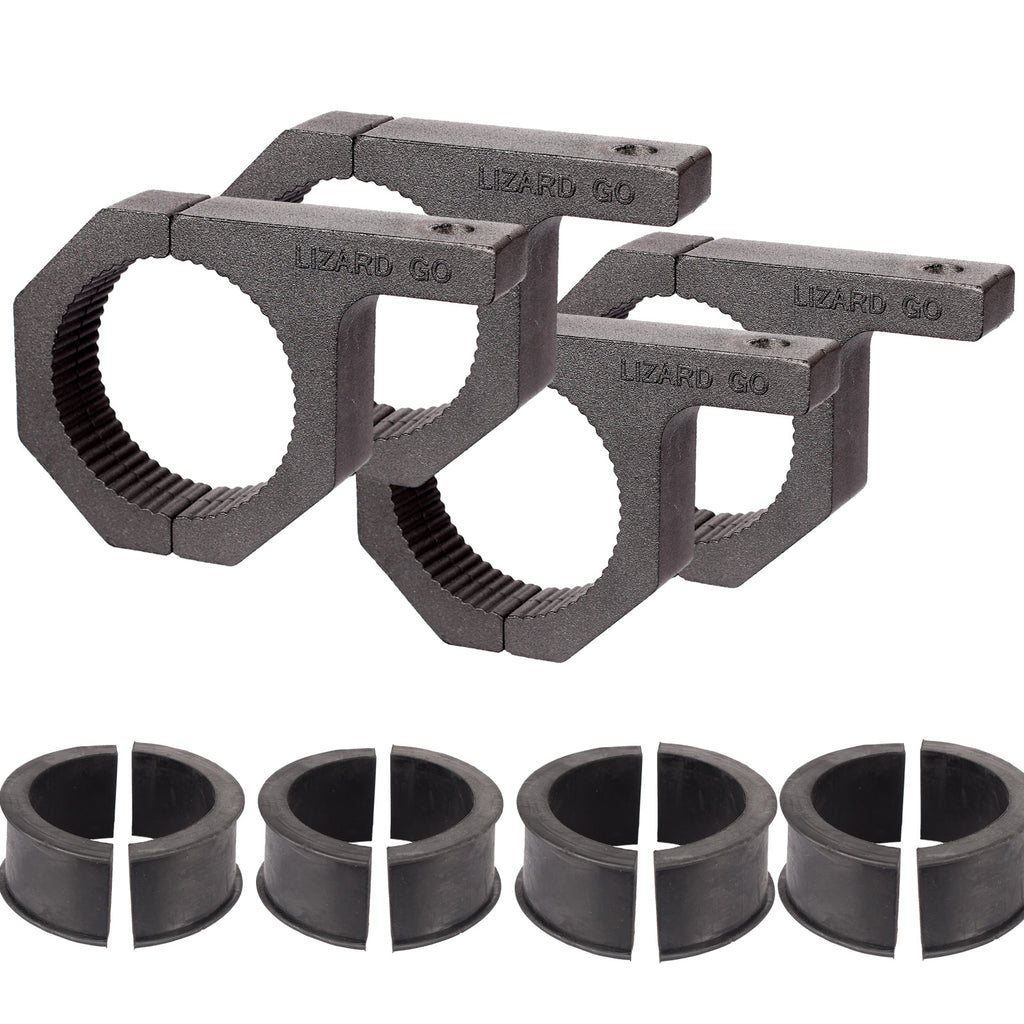 2.25 inch Bar Clamps Tube Mounting Bracket for Bar Diameter 2-1/4" (4Pack)